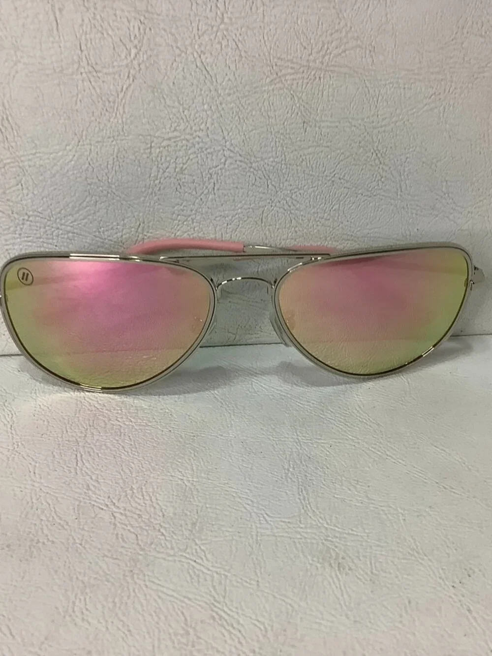 Women's Blenders Sunglasses High Class Jess Pink Aviator w/Cloth Bag